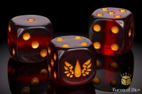 Baron of Dice - Blood Curse 16mm Round Corner Dice (25)