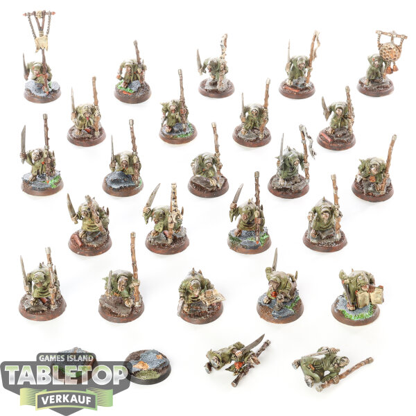 Skaven - 24x Plague Monks - bemalt
