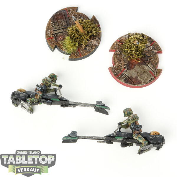 Galaktisches Imperium - 2x 74-Z Speeder Bikes - bemalt