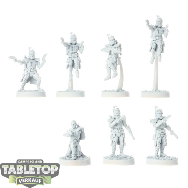 Galaktische Republik - 7 ARC Troopers - grundiert
