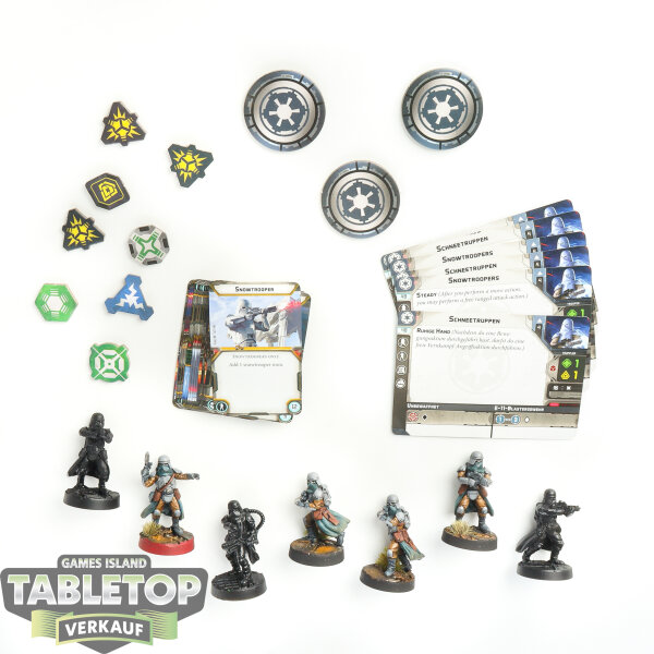 Galaktisches Imperium - 7x Snowtroopers - teilweise bemalt