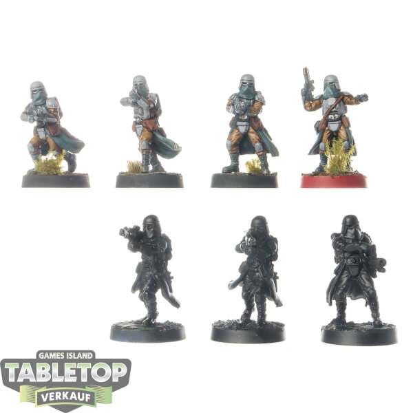 Galaktisches Imperium - 7x Snowtroopers - teilweise bemalt