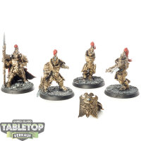 Adeptus Custodes - 4x Custodian Guard - teilweise bemalt