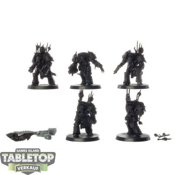 Chaos Space Marines - 5x Chaos Terminator Squad - teilweise bemalt