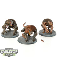 Miniaturen - 3x Unchained Ones - Rat Brutes - bemalt