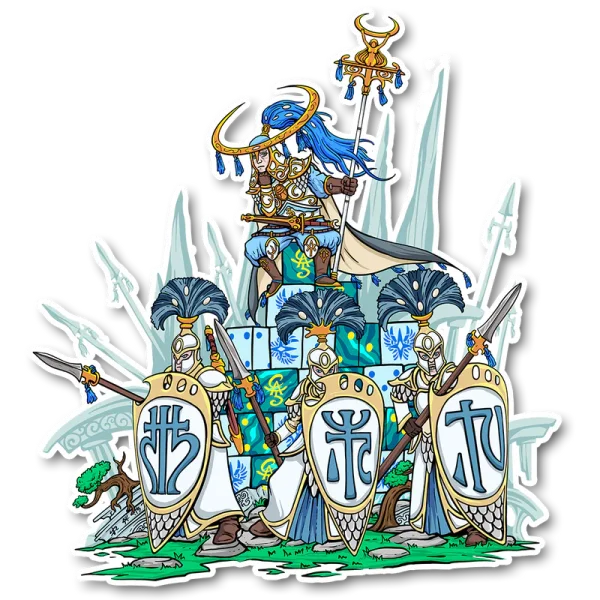 Baron of Dice - Premium Vinyl Stickers - High Elves