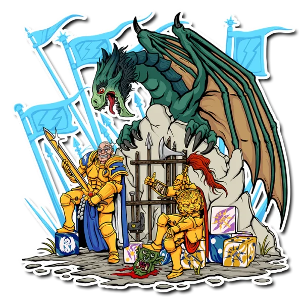 Baron of Dice - Premium Vinyl Stickers - Golden Boys