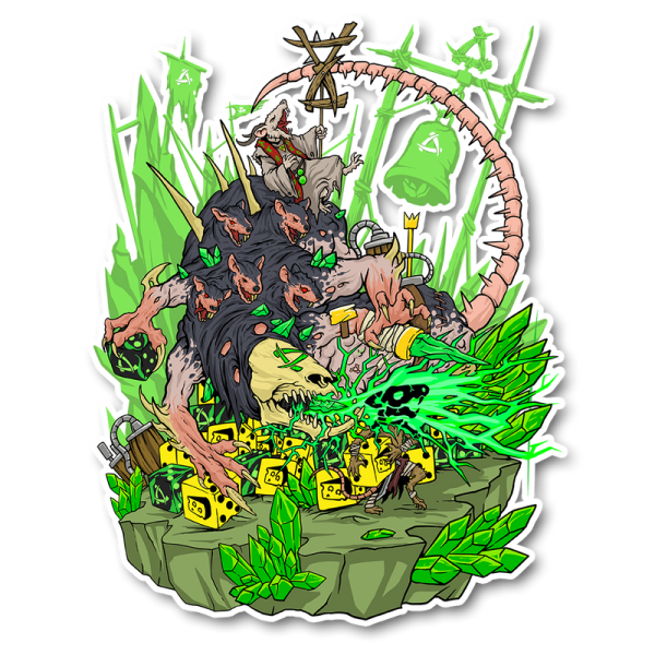 Baron of Dice - Premium Vinyl Stickers - My My Cheese!