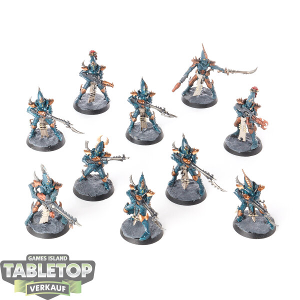 Drukhari - 10 Kabalite Warriors - bemalt