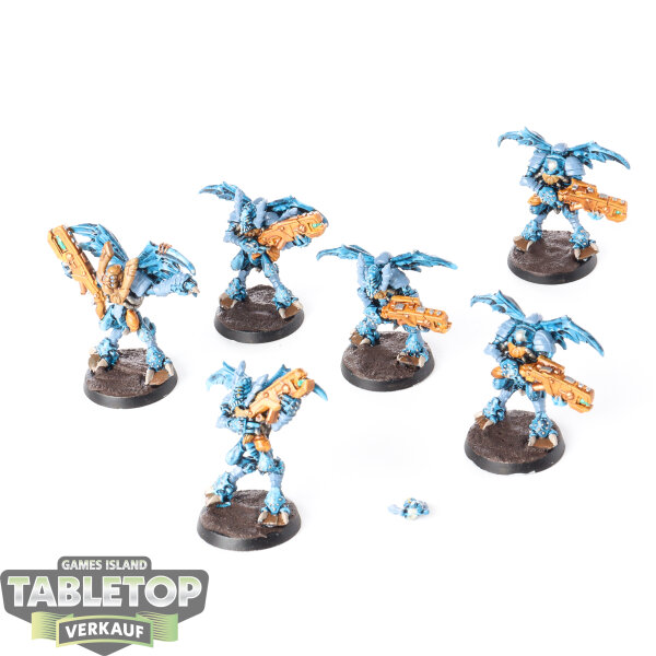 Tau Empire - 6 Vespid Stingwings classic - bemalt
