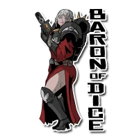 Baron of Dice - Premium Vinyl Stickers - Pin-Up