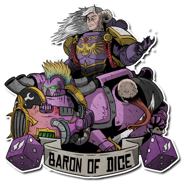 Baron of Dice - Premium Vinyl Stickers - Children of Profligacy