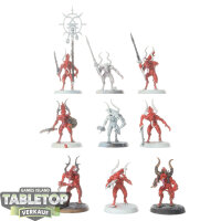 Blades of Khorne - 9x Bloodletters - teilweise bemalt
