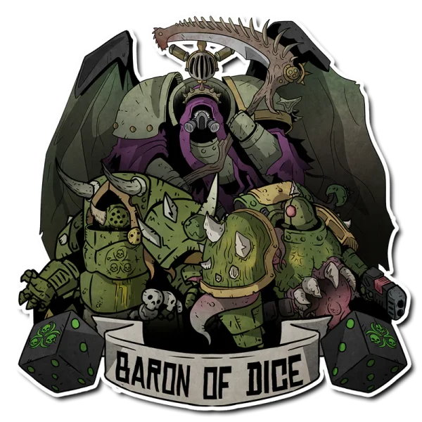 Baron of Dice - Premium Vinyl Stickers - Plague