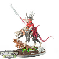 Skaven - Clawlord on Gnaw-beast - teilweise bemalt