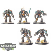 Space Marines - 5x Terminator Squad klassisch - bemalt