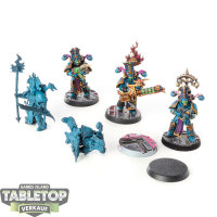 Thousand Sons - 5 Rubric Marines - teilweise bemalt