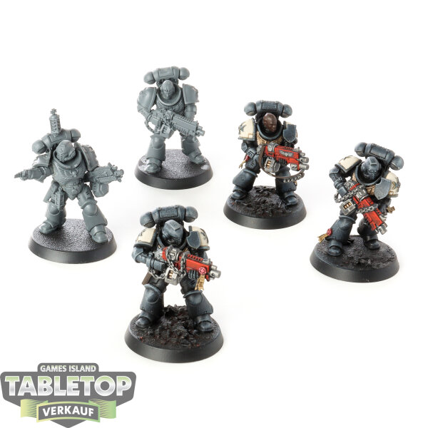 Black Templars - 5 Intercessor Squad - teilweise bemalt