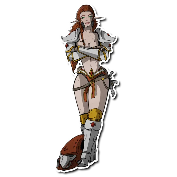 Baron of Dice - Premium Vinyl Stickers - Space Elves Sexy