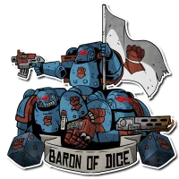 Baron of Dice - Premium Vinyl Stickers - Righteous Hands
