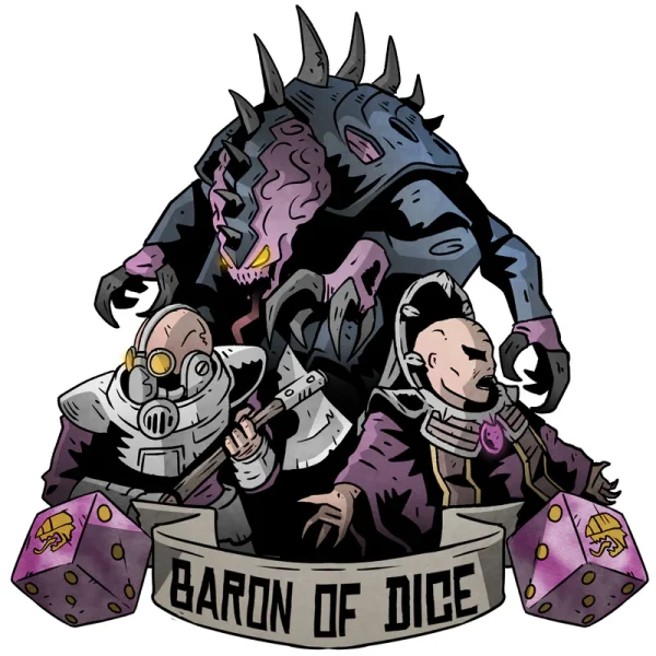 Baron of Dice - Premium Vinyl Stickers - Twisted Helix