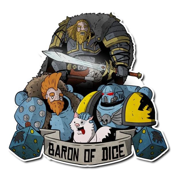 Baron of Dice - Premium Vinyl Stickers - Wolf Pack