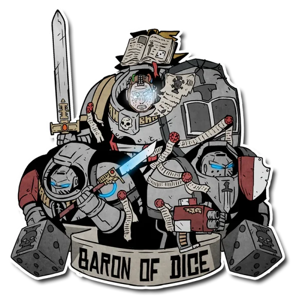 Baron of Dice - Premium Vinyl Stickers - Warrior Knights