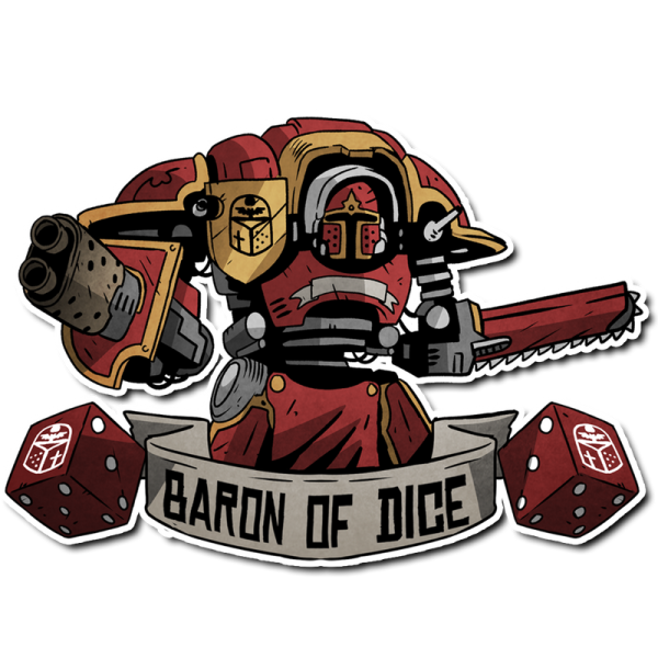 Baron of Dice - Premium Vinyl Stickers - Imperial Helm