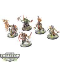 Maggotkin of Nurgle - 5 Putrid Blightkings - bemalt