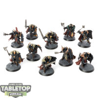 Slaves to Darkness - 10 Chaos Warriors - bemalt