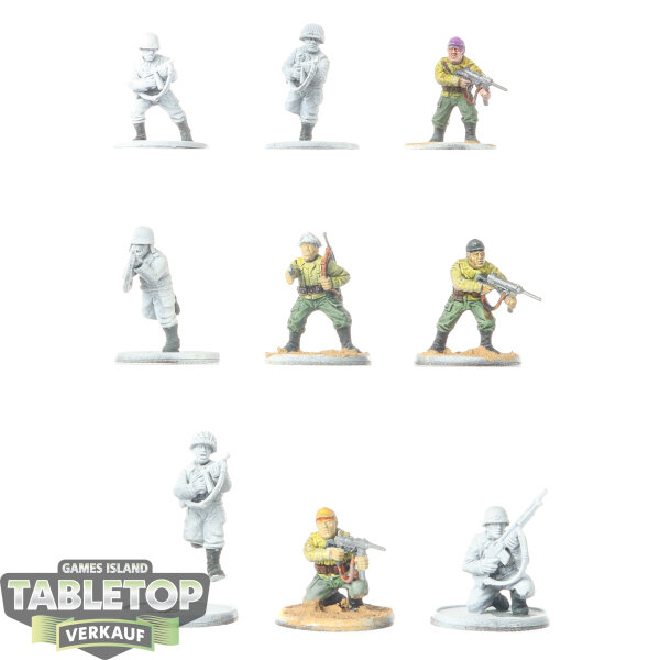 Miniaturen - 7 US Army Infantry - teilweise bemalt
