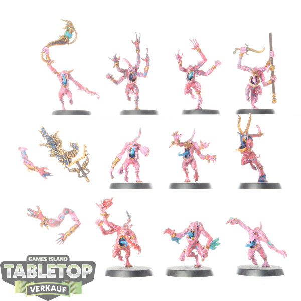 Disciples of Tzeentch - 10x Pink Horrors - bemalt