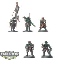 Astra Militarum - 5x Cadian Command Squad - klassisch -...