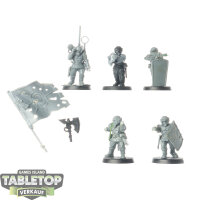 Astra Militarum - 5x Cadian Command Squad - klassisch -...