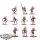 Blades of Khorne - 10x Bloodletters - teilweise bemalt