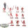 Blades of Khorne - 10x Bloodletters - teilweise bemalt