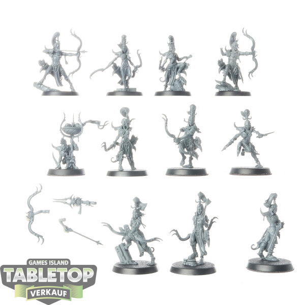 Hedonites of Slaanesh - 10x Blissbarb Archers - unbemalt