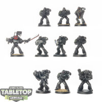 Raven Guard - 10x Tactical Squad klassisch - bemalt