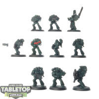 Dark Angels - 10x Tactical Squad - teilweise bemalt