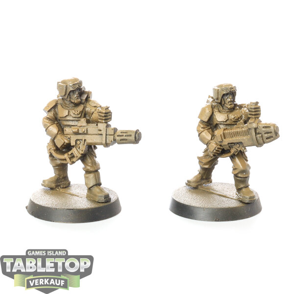 Astra Militarum - Cadian with Plasma Gun and Melta Gun klassisch - teilweise bemalt