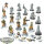 Miniaturen - 18x Shock Troops / Greatcoat Troopers Sci-Fi Infantry - Wargames Factory - teilweise bemalt
