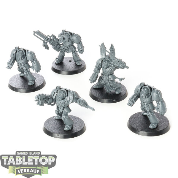 Dark Angels - 5x Deathwing Terminator Squad - unbemalt