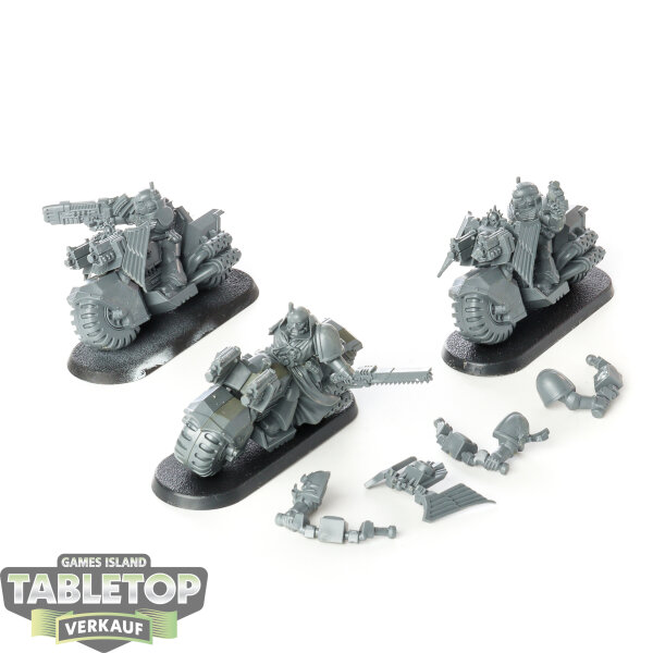 Dark Angels - 3x Ravenwing Bike Squadron - teilweise gebaut
