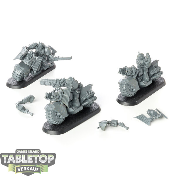 Dark Angels - 3x Ravenwing Bike Squadron - teilweise gebaut