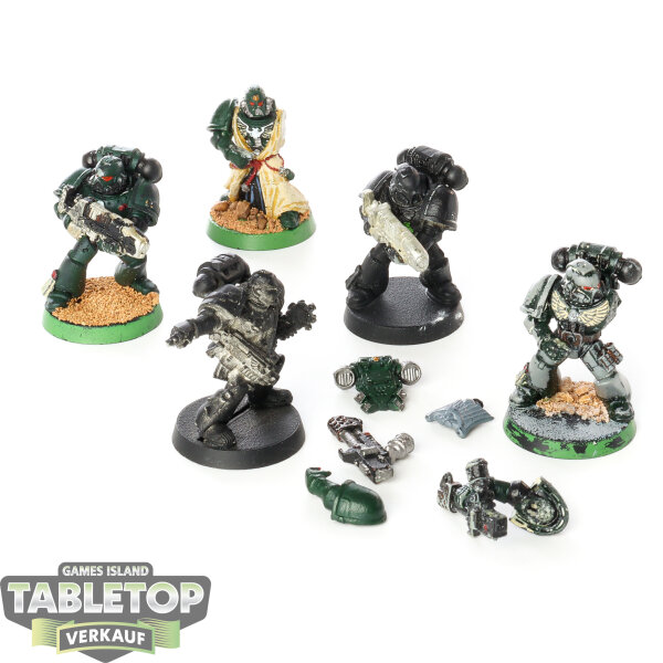 Dark Angels - 5x Tacticals with special Weapons - teilweise bemalt