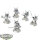 Grey Knights - 5x Grey Knights Interceptor Squad - grundiert