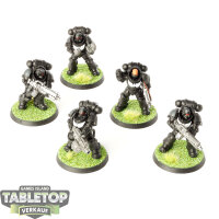 Space Marines - 5 Heavy Intercessor Squad - teilweise bemalt
