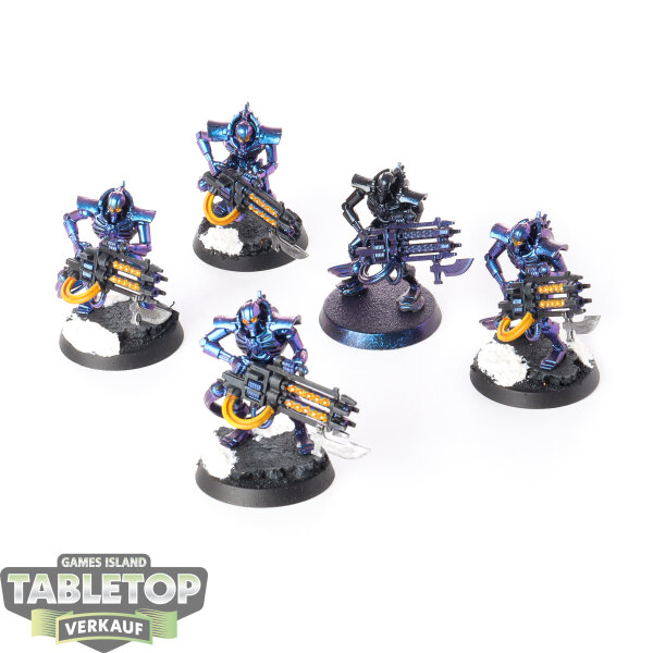Necrons - 5x Immortals - teilweise bemalt