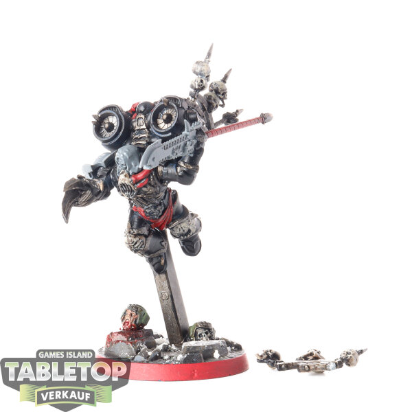 Chaos Space Marines - Haarken Worldclaimer, Herald of the Apocalypse - teilweise bemalt