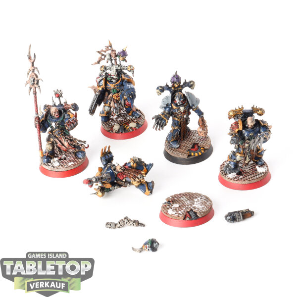 Chaos Space Marines - 5x Chosen - teilweise bemalt